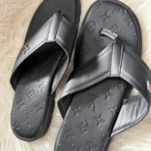 Midnight Luxe Cross-Strap Slippers.